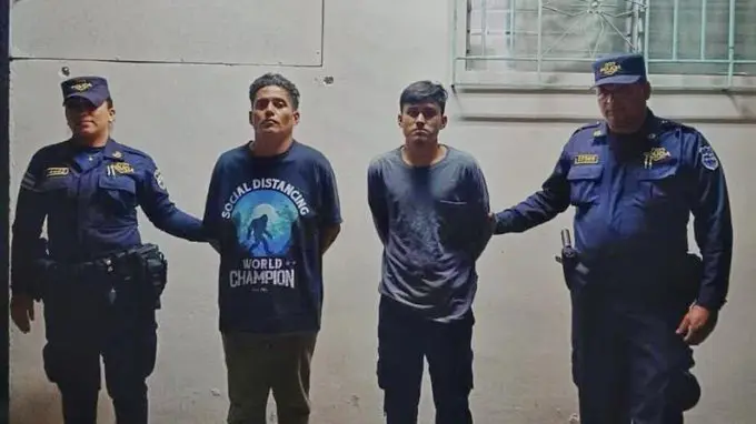 Dos hombres fueron detenidos con porciones de marihuana en Santa Tecla