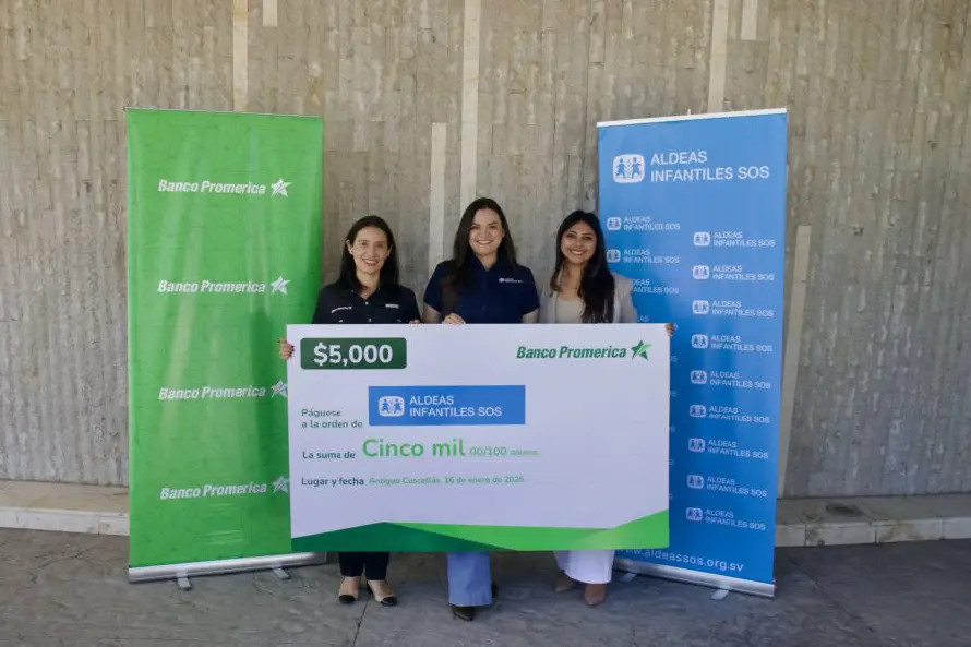 Banco Promérica impulsa el bienestar infantil con donativo estratégico a Aldeas Infantiles SOS