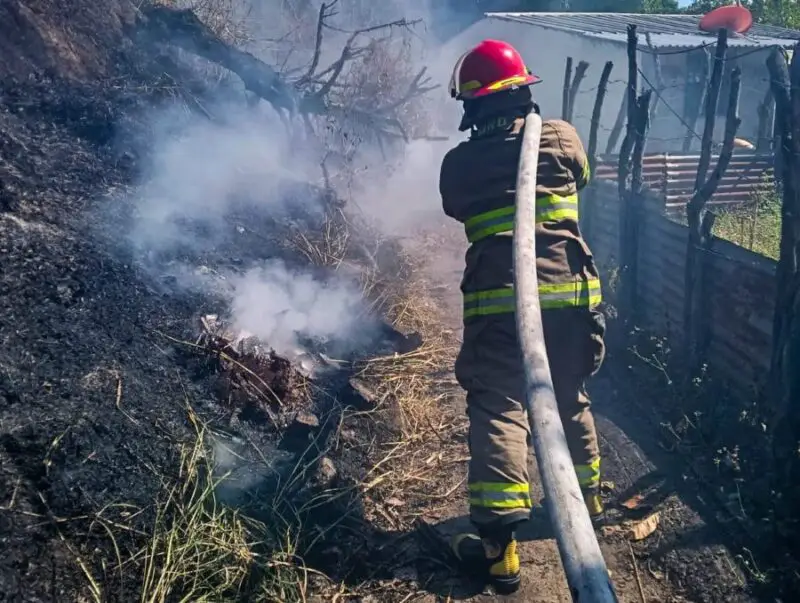 Reportan tres incendios en maleza y basureros en San Salvador y La Paz
