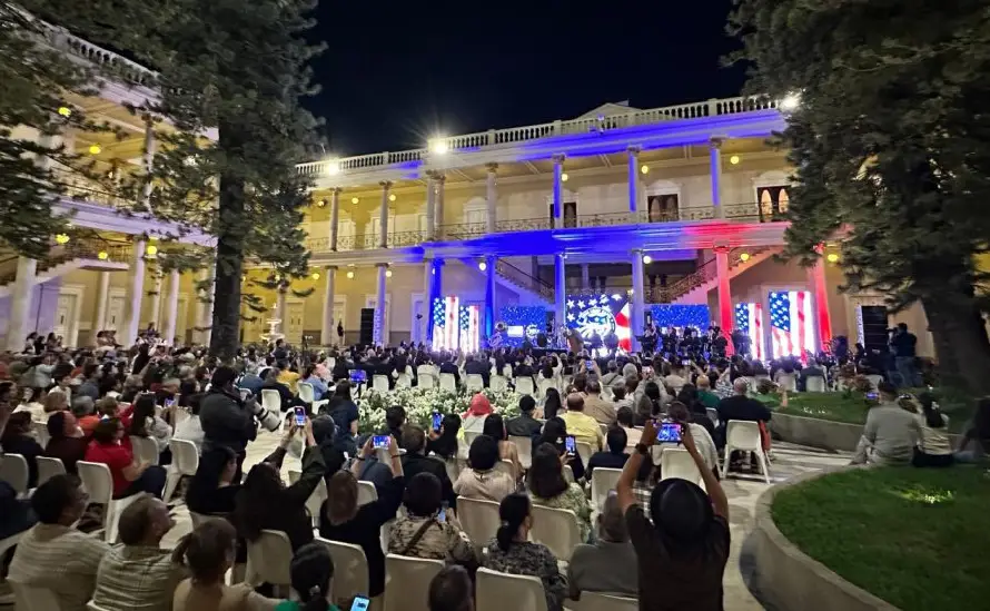 Palacio Nacional albergó concierto por celebración de 250 años de EE.UU.