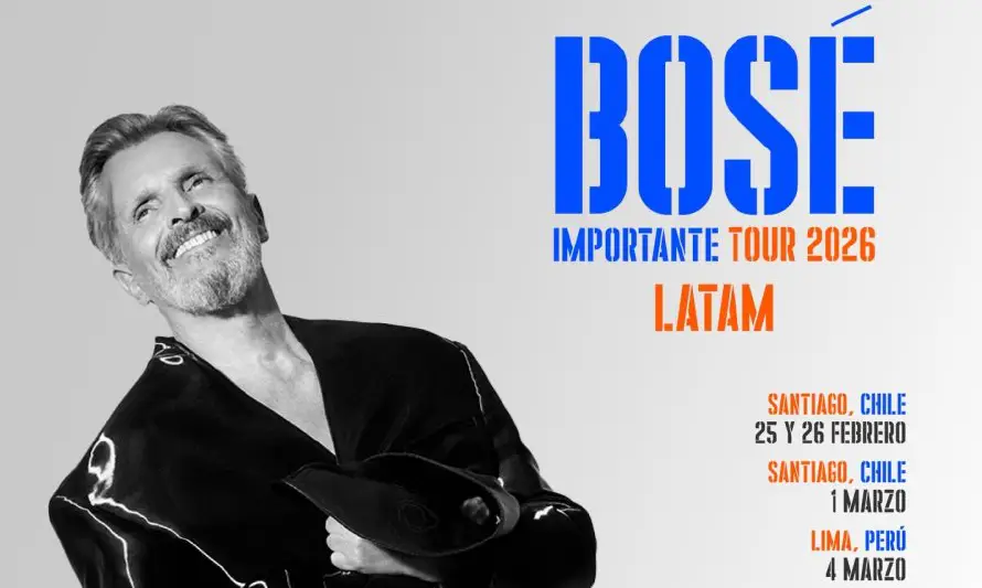 Miguel Bosé tiene fecha para su regreso a El Salvador el próximo 7 de mayo
