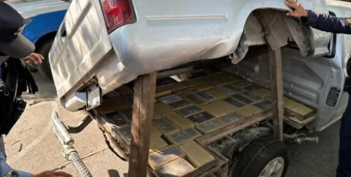 Honduras incauta 82 kilos de cocaína ocultos en vehículo en zona fronteriza con Nicaragua