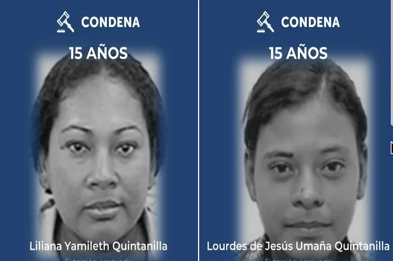 Tribunal impone 15 años de cárcel a dos mujeres por extorsión en San Miguel