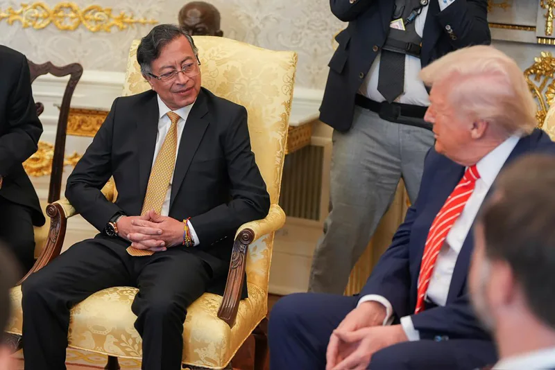 Trump y Petro se reúnen en Casa Blanca con diálogo sobre narcotráfico y sanciones