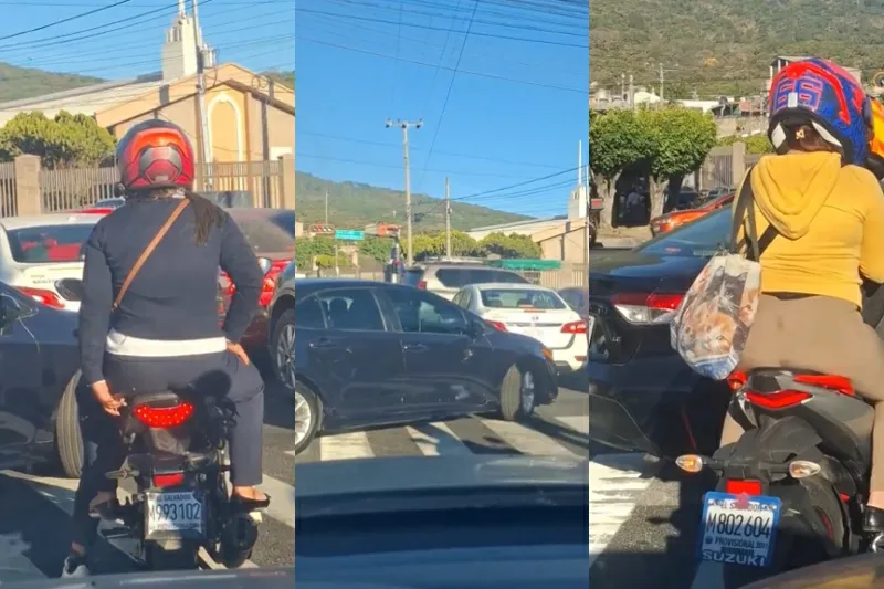 Multan a conductor y a motociclistas por obstaculizar el paso peatonal en La Gloria