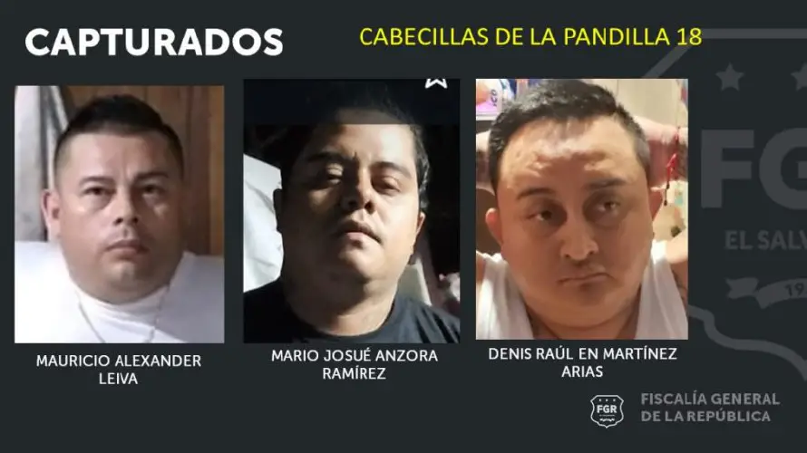 Pandilleros del barrio 18 fueron condenados a penas de hasta 590 años de cárcel 
