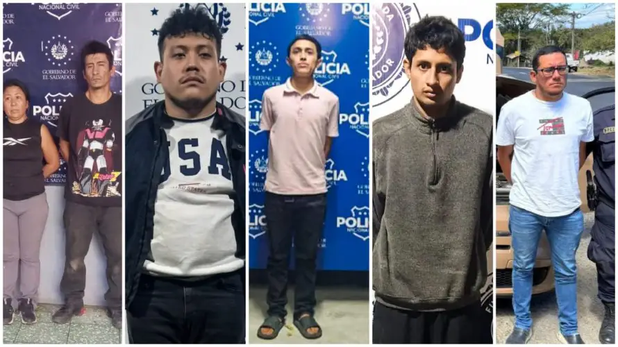 Siete personas fueron detenidas por transportar drogas el jueves en San Salvador, Santa Ana y Sonsonate 