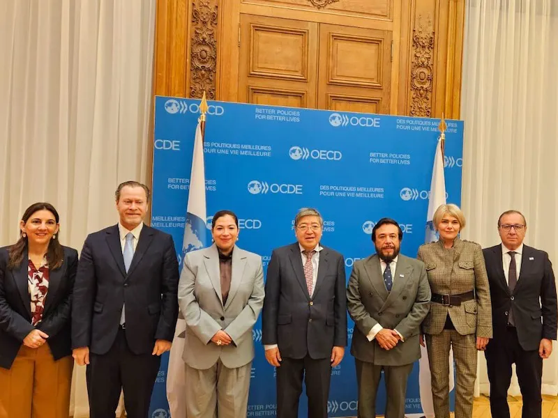 Vicepresidente conversa con subsecretario general de la OCDE sobre posibilidad de ampliar participación de El Salvador