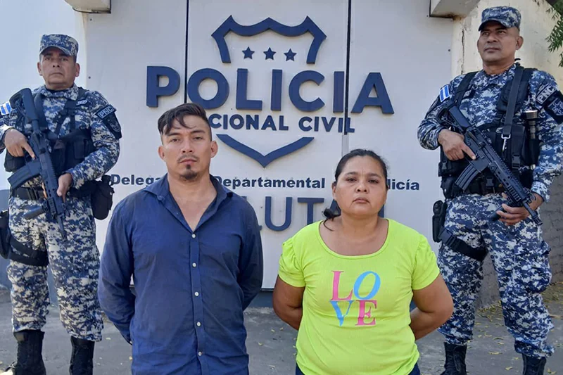 Detienen a pareja acusada de asesinar a la compañera sentimental del hombre en Usulután