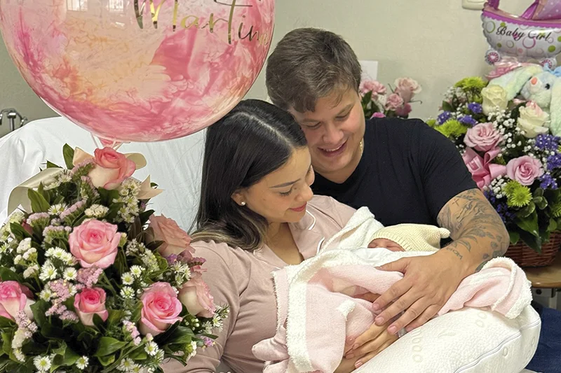 Irene Castillo y Pepe Barahona anuncian el nacimiento de su hija Martina