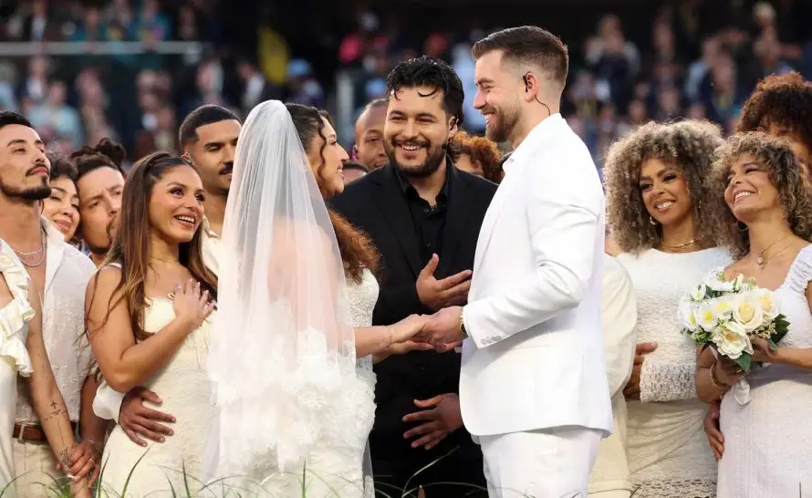 Ella es la joven evangélica de origen salvadoreño que se casó en show de Bad Bunny
