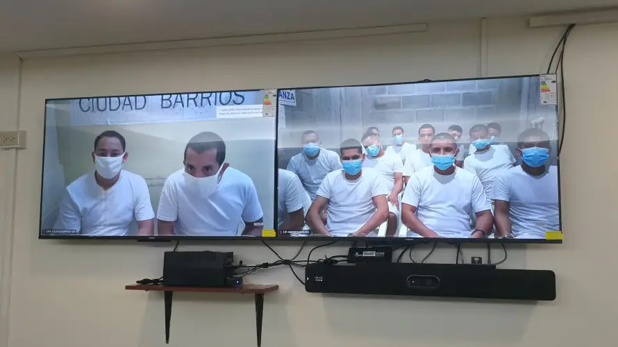 66 acusados de ser pandilleros de la MS-13 enfrentan audiencia por diversos delitos en Cuscatlán