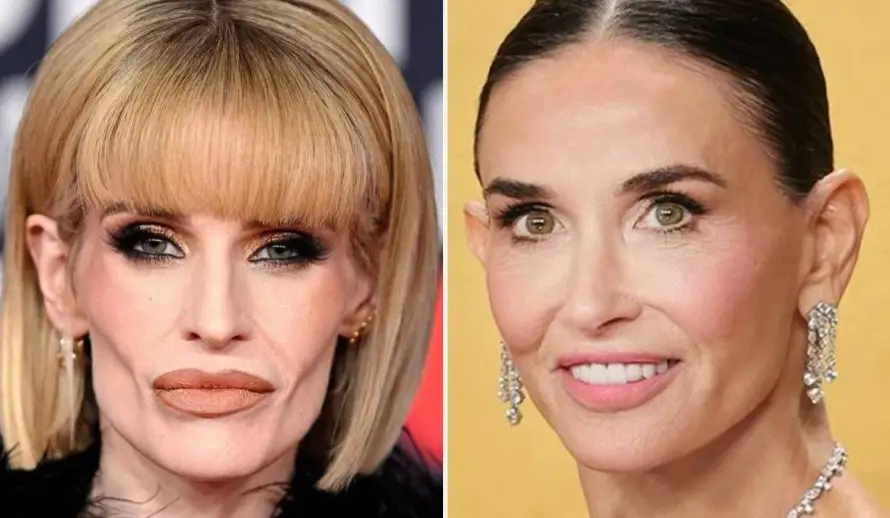 ¿Quiénes son ellas? Kelly Osbourne y Demi Moore estrenan rostros