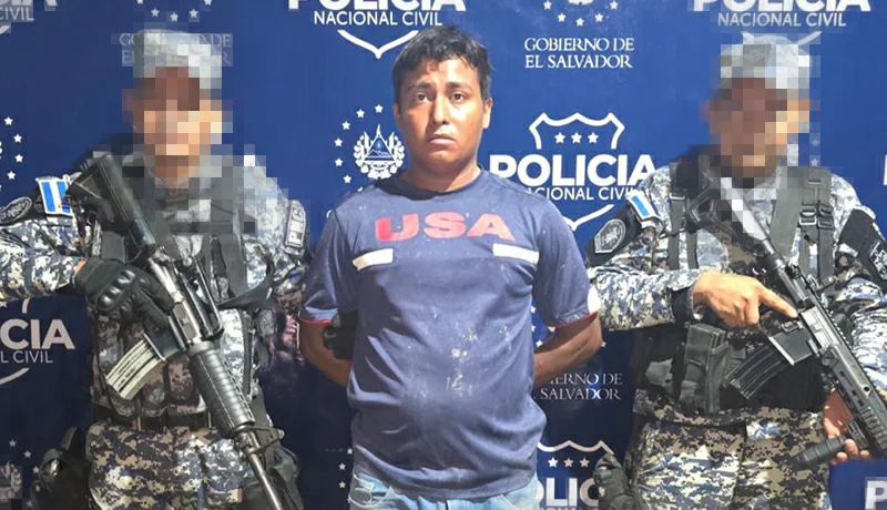 Detienen a un hombre y lo señalan de ser el responsable de un homicidio en Usulután
