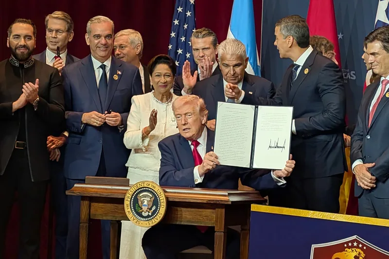 Trump advierte que no permitirá influencia extranjera en las Américas