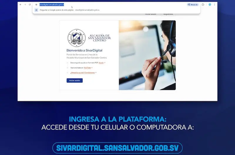 San Salvador Centro insta a comercios e industrias a realizar la declaración de impuestos en línea