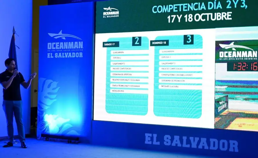 El Salvador albergará la competencia de natación Oceanman en Apulo, lago de Ilopango
