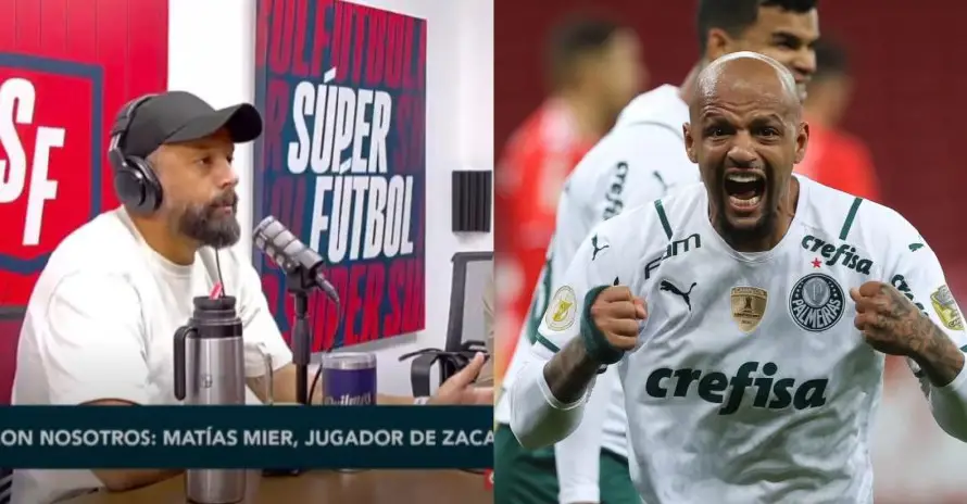 Matías Mier, delantero de Zacatecoluca, recuerda su encontronazo con el brasileño Felipe Melo en Copa Libertadores