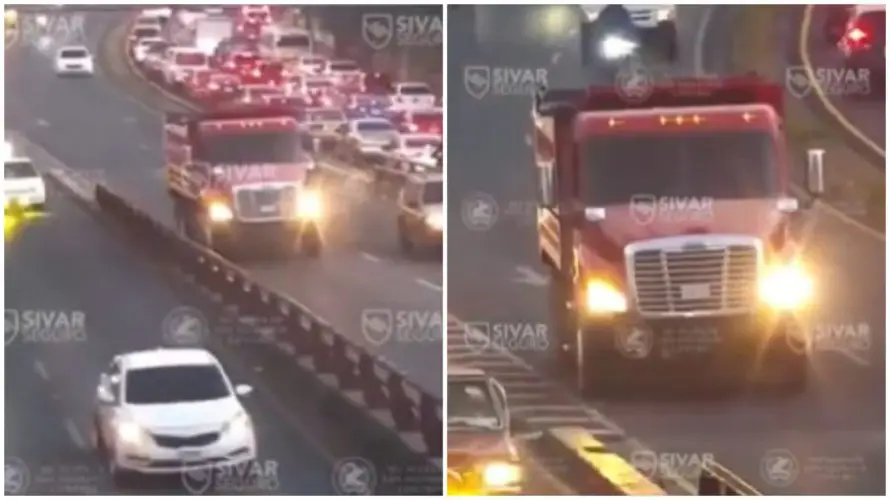 VMT impone $700 en multas a conductor de volqueta que realizó maniobras “peligrosas” en la 49 Avenida Sur