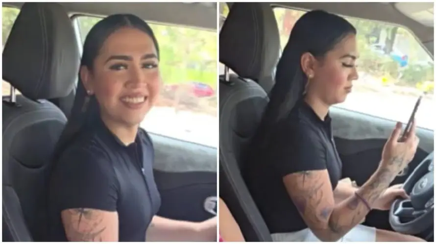 VMT multa con $250 a creadora de contenido Madison Shantal por conducir sin cinturón y usar el celular
