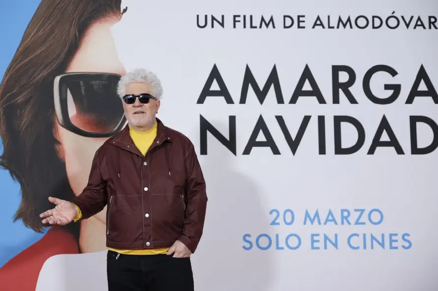 Pedro Almodóvar presenta su película "Amarga Navidad" en Madrid