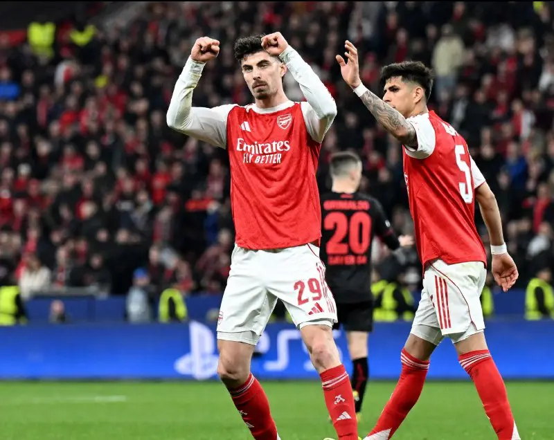 El Arsenal empata ante Leverkusen con penalti del alemán Kai Havertz