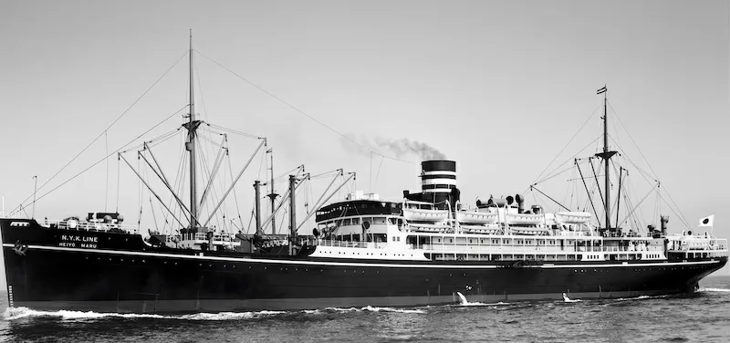 Un barco japonés en El Salvador de 1932
