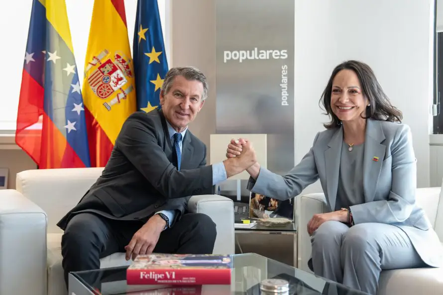 María Corina Machado busca desde España nuevos aliados para "desplazar" al régimen venezolano