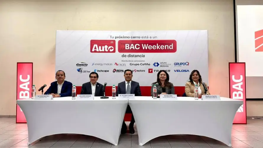 BAC reafirma su liderazgo en financiamiento automotriz con la nueva edición del Auto BAC weekend