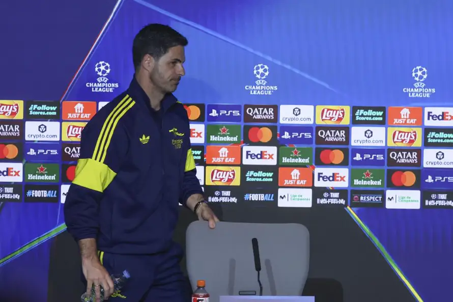 Mikel Arteta, técnico del Arsenal: “Simeone es un referente absoluto en muchas cosas”