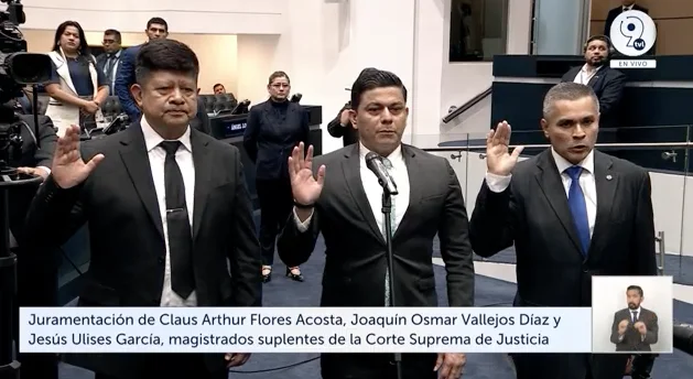 Asamblea Legislativa elige a tres magistrados suplentes de la CSJ propuestos por NI