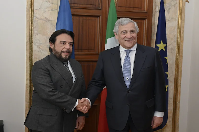 Canciller italiano recibió al vicepresidente de El Salvador y hablan de cooperación y seguridad