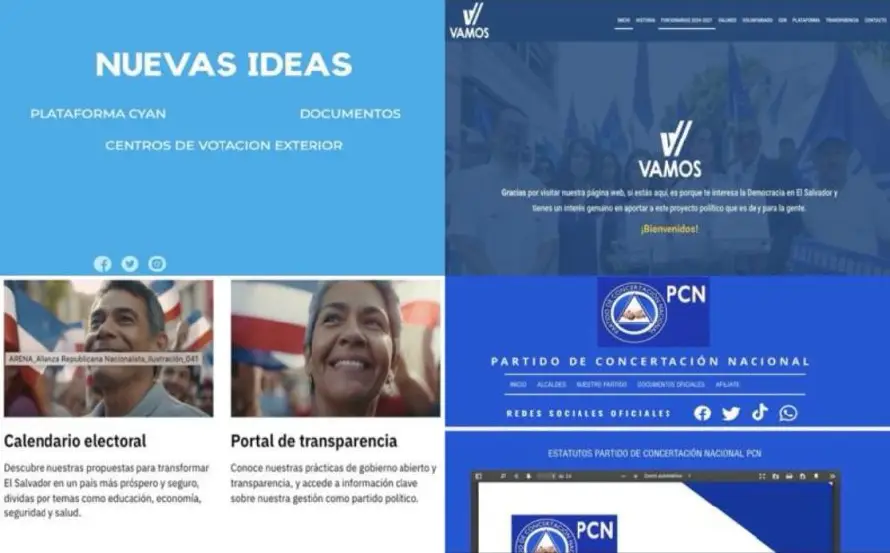 Partidos políticos con información desactualizada o sitios web inactivos ante el proceso electoral 2027