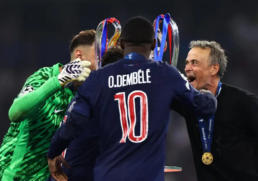Luis Enrique y Ousmane Dembelé, entrenador y jugador mejor pagados en Francia
