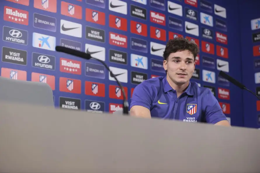 Julián Álvarez, delantero del Atlético sobre enfrentar al Arsenal: "La historia la queremos escribir nosotros"