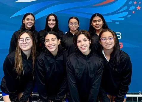 Selección salvadoreña de natación artística entrena en Chile previo a PanAm Aquatics Championships