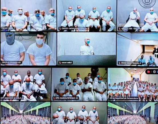 Más de 400 líderes pandilleros de la MS13 son juzgados en macroaudiencia en El Salvador