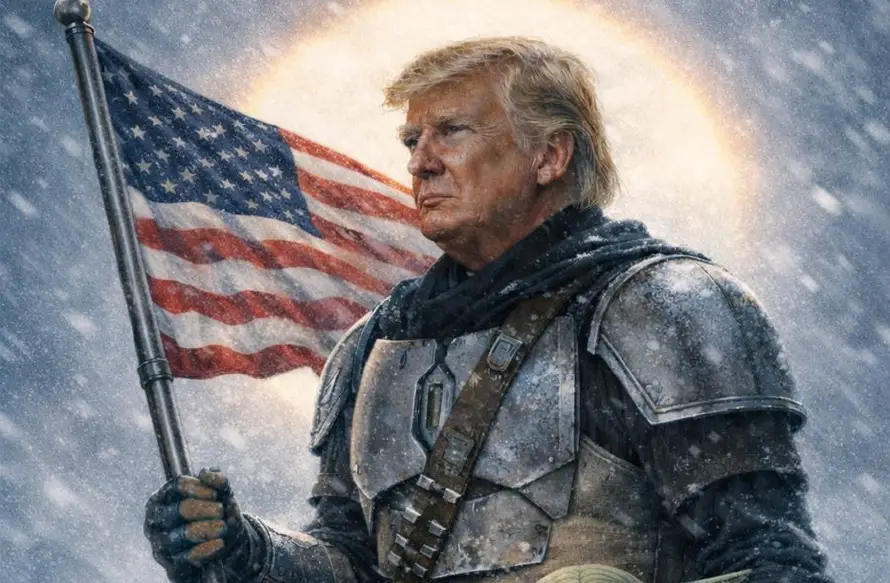 La Casa Blanca publica imagen de Trump como The Mandalorian por el Día de Star Wars