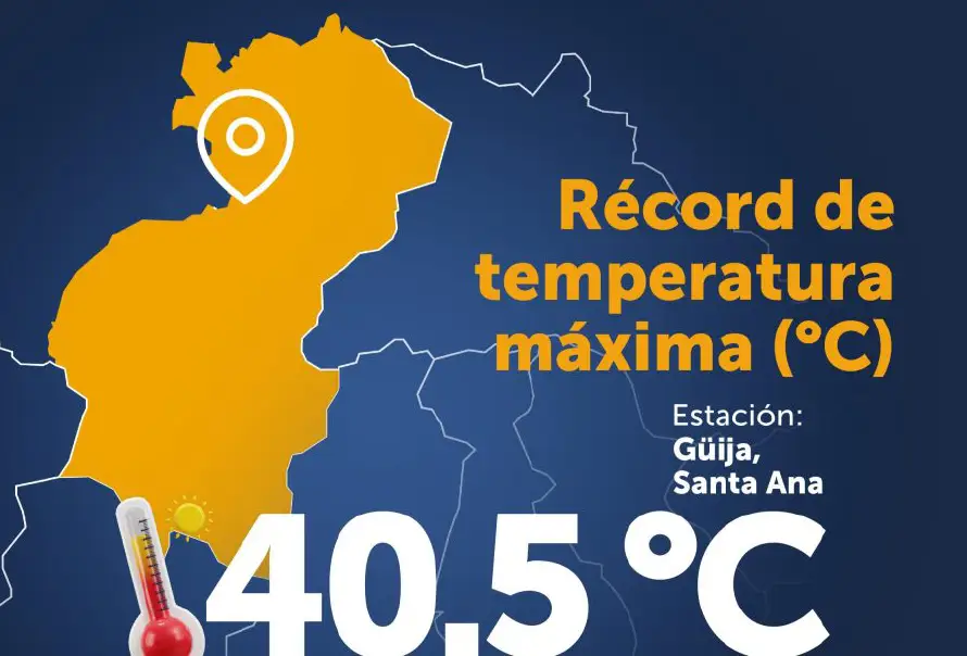Güija reportó una temperatura récord de 40.5 grados el viernes