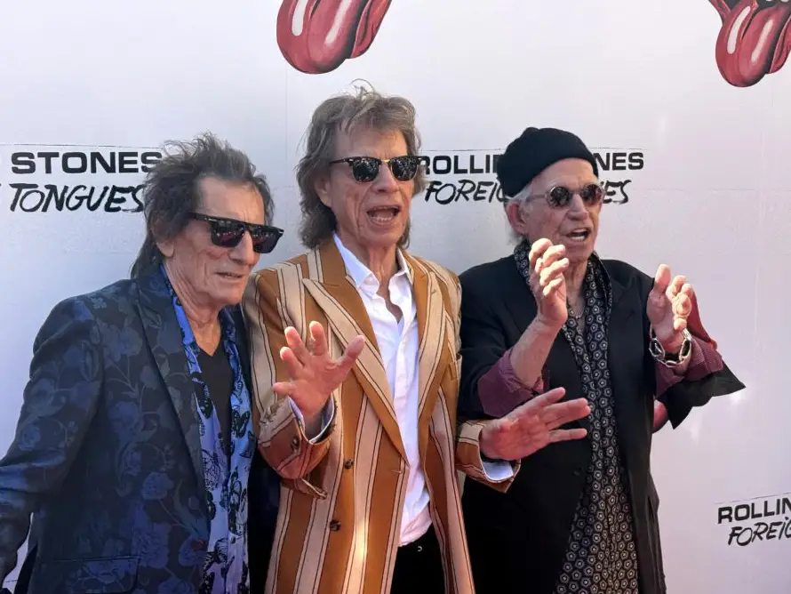Los Rolling Stones llegan al hotel Weylin de Nueva York para presentar su nuevo disco