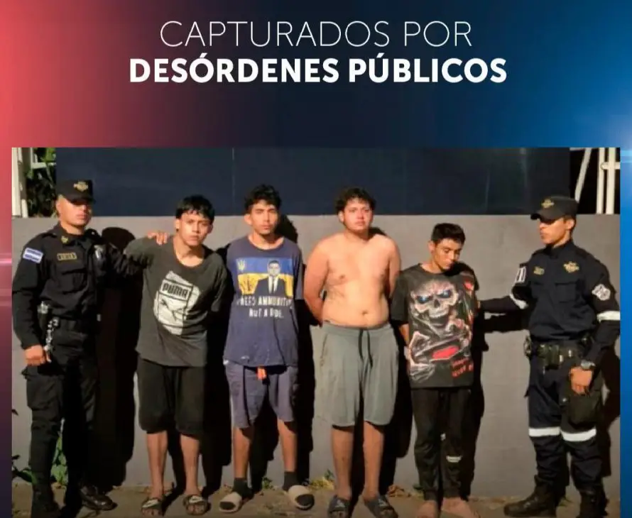 Cuatro jóvenes fueron capturados por pelear en un polideportivo de Chinameca