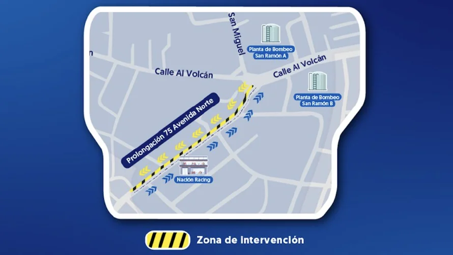 ANDA trabajará lunes en sustitución de tuberías en zona Calle al Volcán y 75 Avenida Norte