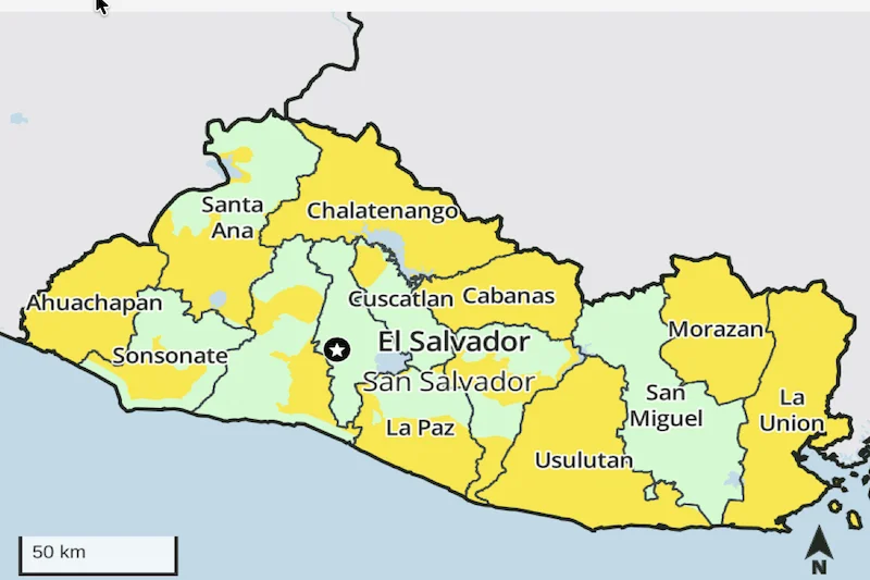 Sequía y lluvias irregulares amenazan seguridad alimentaria en El Salvador, alerta Fewsnet