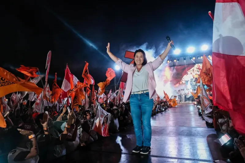 Fujimori amplía ventaja sobre Sánchez a más de 32 mil votos y se acerca a ganar la presidencia del Perú