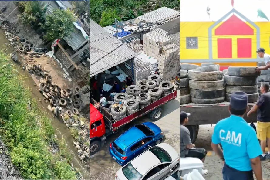 Multan a personas que lanzaron llantas al arenal de Tutunichapa
