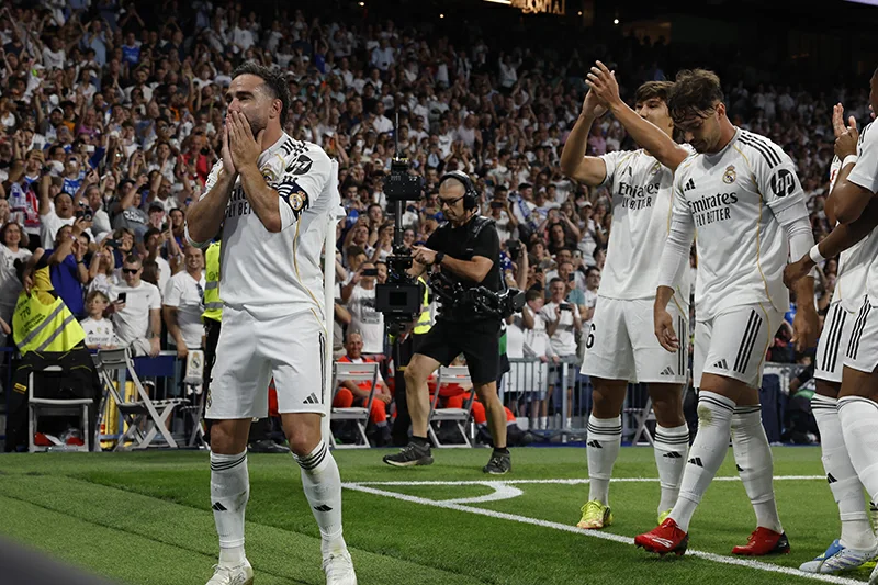 Gonzalo, Bellingham, Mbappé y Brahim llevan la goleada del Madrid en las despedidas