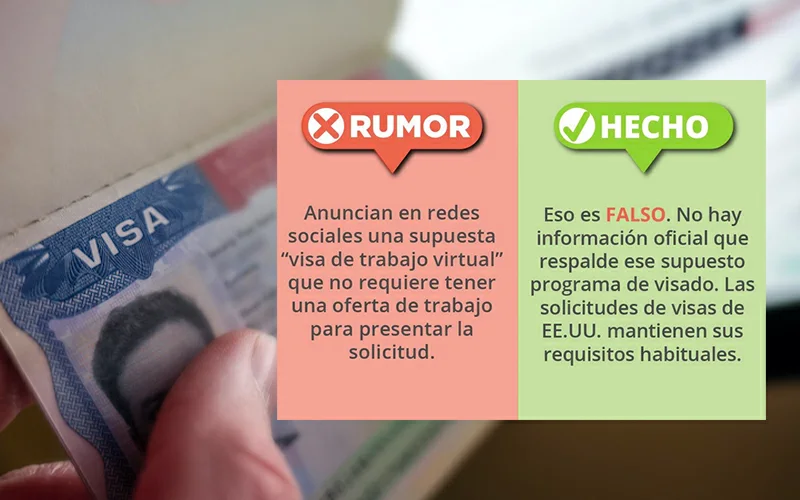 Embajada de EEUU advierte es falso un programa de visa sin oferta laboral que circula en redes