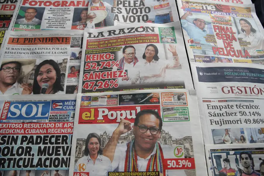Reiteran que plazo máximo para proclamar a próximo presidente de Perú es mediados de julio