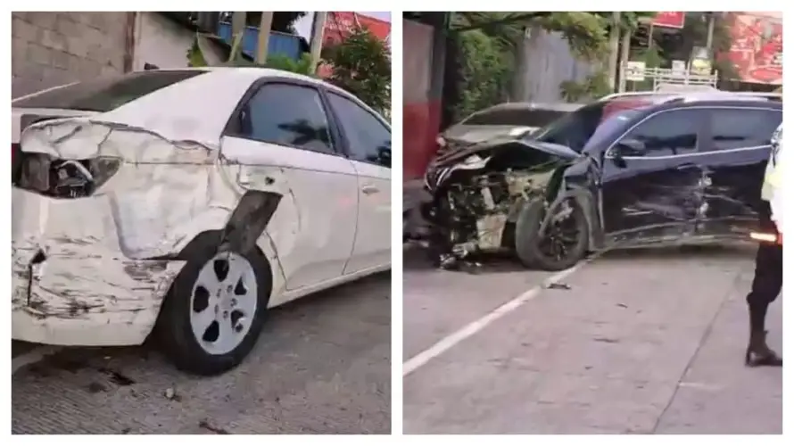Múltiple choque en Antiguo Cuscatlán deja ocho vehículos involucrados y un conductor capturado