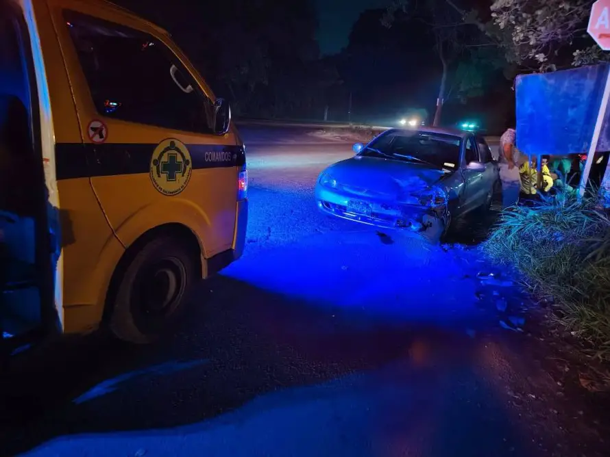 Accidentes de tránsito dejan al menos ocho lesionados entre noche del miércoles y madrugada de este jueves